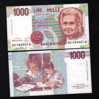 Italy 1000 Lire Unc 3 October1990 Prefix  AE----H - Sonstige & Ohne Zuordnung