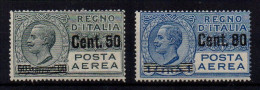 Regno 1927 - Posta Aerea Tipo Leoni Sopr. - Leggera Traccia Linguella - MLH* - Airmail