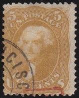 USA    .    Yvert    .    20 (2 Scans)  .    O     .    Cancelled - Used Stamps