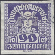 AUSTRIA 1920-1 - Unificato 51° - Mercurio | - Newspapers