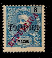 ! ! Macau - 1915 King Carlos 8 A - Af. 240 - No Gum (cb 119) - Nuevos