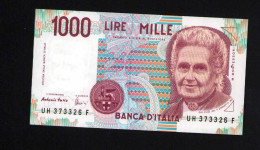 Italy 1000 Lire Unc 3 October1990 Prefix  UH---F - Otros & Sin Clasificación