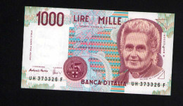 Italy 1000 Lire Unc 3 October1990 Prefix  UH---F - Other & Unclassified