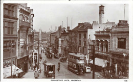 Leicester, Gallowtree Gate, Straßenbahnen, Gelaufen - Leicester