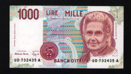 Italy 1000 Lire Unc 3 October1990 Prefix  UD----A - Autres & Non Classés