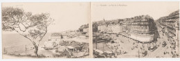 CPA- 13-- MARSEILLE-CARTE DOUBLE  - Rue De La République(TRAMWAY)+La Corniche Vue De Chez Roubion -Peu Commune -TBE - Non Classés