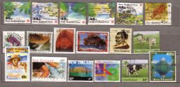 NEW ZEALAND 18 Used (o) Different Stamps Lot #1604 - Collections, Lots & Series