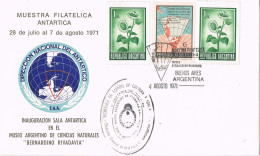 53369. Tarjeta BUENOS AIRES (Argentina) 1971. Filatelia ANTARTICA, Museo Bernardino Rivadavia. Polar - Cartas & Documentos