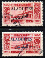 Alaouites- 1925 -  Tb De Syrie Surch - N° 28 + 28a -  Oblit - Used - Used Stamps