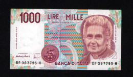 Italy 1000 Lire Unc 3 October1990 Prefix  DF---H - Sonstige & Ohne Zuordnung
