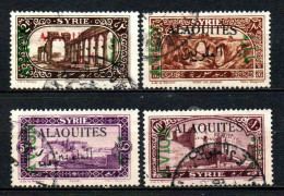 Alaouites- 1925 -  Tb De Syrie Surch - PA 5 à 8 -  Oblit - Used - Used Stamps