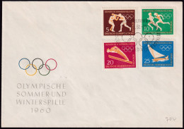 GERMANY EAST - DDR 1960 FDC ROME OLYMPIC GAMES (Mi. 746-749)  OFFER! - Sommer 1960: Rom