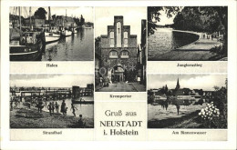 42087921 Neustadt Holstein Jungfernstieg Binnenwasser Strandbad Hafen Neustadt - Neustadt (Holstein)