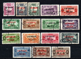 Lattaquié  - 1931 -  Tb De Syrie Surch - N° 1 à 15 + 18 - Oblit - Used - Gebraucht