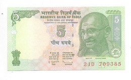 India 5 Rupees 2011   88a/D  Unc   Sign 89 - Inde