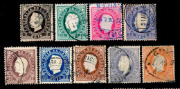 ! ! Cabo Verde - 1886 King Luis (Complete Set) - Af. 15 To 23 - Used (cb 154) - Islas De Cabo Verde