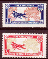 Russia 1927 Unif. A18/19 */MH VF/F - Ungebraucht