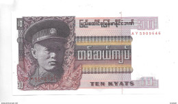 *burma 10 Kyats 1973  Km 58  Unc - Myanmar