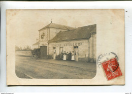 Allonnes Carte Photo Originale Hôtel  De La Boule D'Or - Allonnes