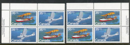 Canada MNH  Plate Blocks 1979 "Aircraft Flying Boats" - Autres & Non Classés