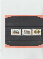 Romania 1992 - (YT) 4041-43 Used " Anniversari" 3 Valori Della Serie 4041/44 - Usado