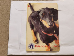 SINGAPORE-(96SIGD-0)-DOG 2-(74)(96SIGD-008252)($3)(1/1/1997)-used Card+1card Prepiad Free - Singapour