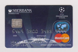 Sberbank RUSSIA - UEFA Champions League Mastercard  Expired - Geldkarten (Ablauf Min. 10 Jahre)