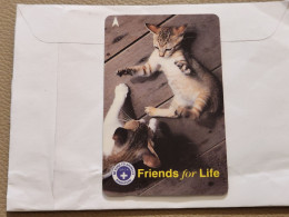 SINGAPORE-(96SIGE-0a)-Kitties-(78)(96SIGE-153290)($5)(1/1/1997)-used Card+1card Prepiad Free - Singapour