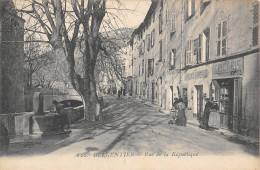 CPA 83 BELGENTIER / RUE DE LA REPUBLIQUE - Sonstige & Ohne Zuordnung