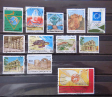 Greece 1988-2000 Sea Turtle Dolphins Olympic Games Dove Buildings - Used Stamps