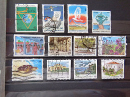 Greece 1988-1992 Buildings Dolphins Dove Turtle - Used Stamps