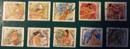 1986 Michel-Nr. 1608-1618C Gestempelt - Used Stamps