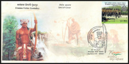 India 2023 Freedom Fighter Gundahur,Arrow,Archery, Mahatma Gandhi,British Rule, Sp Cover (**) Inde Indien - Cartas & Documentos