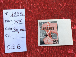 1229 ** - NON DENTELÉ Valeur 25 F -Timbre Neuf BDF -Côte 30 €-Yvert /Tellier France Non Dentelés-1959 Ce6 - 1951-1960