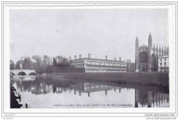 CAMBRIDGE - King's And Clare Colleges From The River - (1962) # 30 - Cambridge