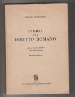 Storia Del Diritto Romano Vincenzo Arangio-Ruiz Jovene 1985 - Recht Und Wirtschaft