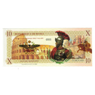 Billet, Italie, Billet Touristique, 2018, REPUBBLICA DI ROMA 10 DENARI, NEUF - Altri & Non Classificati