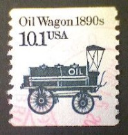 United States, Scott #2130, Used(o), 1985 Coil, Transportation Series: Oil Wagon, 510.1¢, Slate Blue - Gebruikt