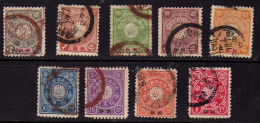 Coree - 1900 - Timbres Du Japon Surcharges - Obliteres - Corée (...-1945)