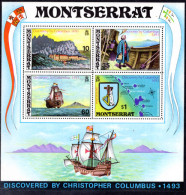 Montserrat 1973 480th Anniversary Of Columbus's Discovery Of Montserrat Souvenir Sheet Unmounted Mint. - Montserrat