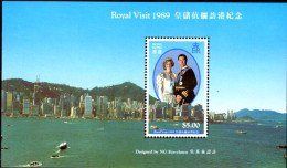 Hong Kong 1989 Royal Visit Souvenir Sheet Unmounted Mint. - Nuovi