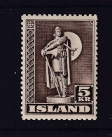 Iceland 1947 Vikings 5 Kr Perf 11.5 MNH 15775 - Ongebruikt