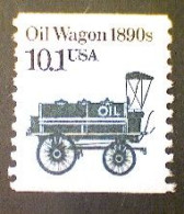 United States, Scott #2130, Used(o), 1985 Coil, Transportation Series: Oil Wagon, 510.1¢, Slate Blue - Used Stamps