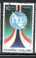 THAILANDE THAILAND TAILANDIA SIAM 1985 ITU UIT UPU CENTENARY 10b USED USATO OBLITER - Thailand