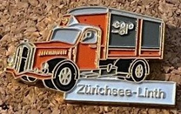 CAMION - TRUCK  - LKW - COOP - ZÜRICHSEE - LINTH - LAC DE ZURICH - SUISSE - SCHWEIZ - ORANGE - LIMITED -  (27) - Transportation