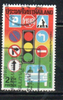 THAILANDE THAILAND TAILANDIA SIAM 1988 ROAD TRAFFIC SAFETY 2b USATO USED OBLITERE' - Thailand