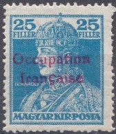 Arad Occupation Française En Hongrie Mi 28 * Roi Charles IV (K6) - Unused Stamps