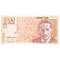 Billet, Colombie, 1000 Pesos, 2016, 2016-08-02, NEUF - Kolumbien