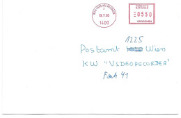 0090h: UNO Freistempler Wien- Vereinte Nationen, Auf Bedarfspost 1993 - Machines à Affranchir (EMA)