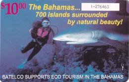 BAHAMAS ISL.(chip) - Eco Tourism Bahamas/Diving(BAH C9), Used - Bahamas